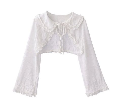 Tie Front Bolero, Ruffles Design, Jackets Women, Sweet Lolita, Lolita Fashion, No Frills, Women Crop, Ruffles, Shirt Blouses