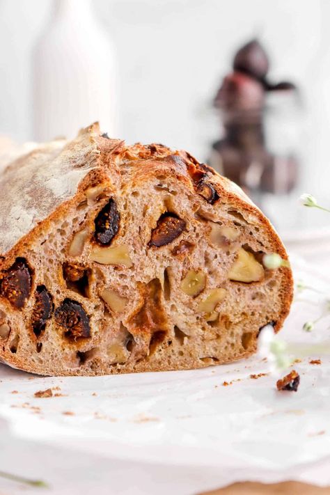 No Knead Olive Bread, Olive Bread Recipe, Rustic Loaf, Fig Bread, Bread Proofer, Whole Wheat Sourdough, Sourdough Bread Starter, Bakers Table, Olive Bread