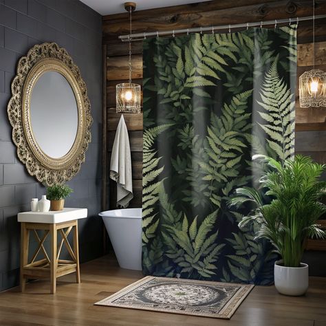 Bring the forest into your bathroom! 🌿 Our lush green fern shower curtain is the perfect addition to your cottagecore themed décor - inviting, soothing, and oh-so-refreshing! 🚿#CottagecoreDecor #BathroomGoals#bathroomdesign #bathroominspo #woodland Enchanted Forest Bathroom, Forest Bathroom, Goblincore Decor, Bathroom Goals, Cottagecore Decor, Bathroom Inspo, Enchanted Forest, Lush Green, The Forest