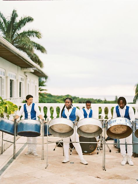 Caribbean Wedding Theme, Wedding Jamaica, Jamaican Beaches, Tropical Wedding Ideas, Bride Groom Dancing, Barbados Wedding, Cocktail Hour Decor, Jamaican Wedding, Destination Wedding Caribbean