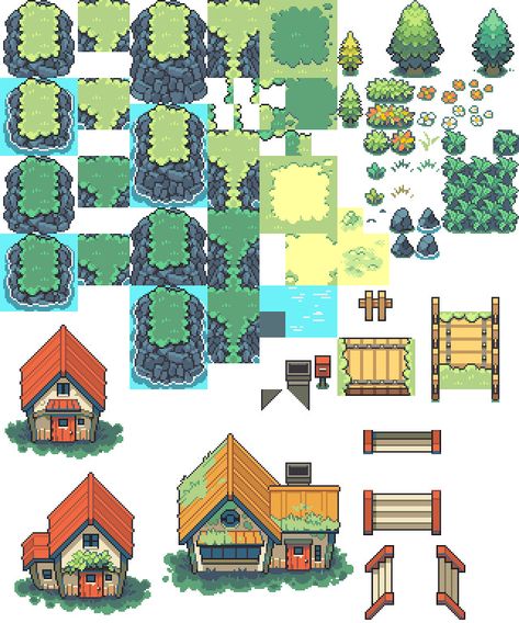 Pixel Rpg Games, How To Pixel Art, Game Level Design, Idle Game, Banana Toast, Pixel Art Landscape, Indie Game Art, Map Games, Pixel Art Pokemon