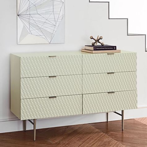 West Elm Audrey 6-Drawer Dresser West Elm Dresser, Modern Bedroom Dressers, Chest Of Drawer, 8 Drawer Dresser, Six Drawer Dresser, 5 Drawer Dresser, 3 Drawer Dresser, 6 Drawer Chest, Modern Dresser