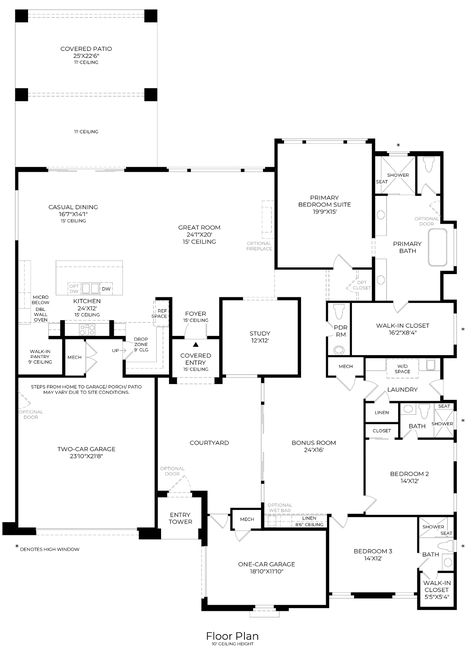 Toll Brothers at Adero Canyon - Adero Collection | The Parker (AZ) Home Design Toll Brothers Homes Floor Plans, Toll Brothers Homes, Floorplan Ideas, Open Concept Great Room, Fitness Trail, Build Plans, Toll Brothers, Design Your Own Home, Site Plans