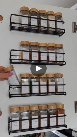 16K views · 495 reactions | Organize with me these spice jars to sprinkle some order into the kitchen chaos! 🦄✨   📽️barb.home.kitchen   #SpiceOrganization #amazonhome #unboxing #spicejars #spicerack #kitchenorganizer #organizedhome #spices #cleaning #order #homehacks  #homeneeds #kitchencabinets   Amazing Amazon Gadgets Perfect Organizer Goals Cupboard Cabinets Cleaning Order Organization Cabinets Spice Rack | Amaze Style Hub | Sugartapes · Lovely Spice Jar Organization, Cleaning Order, Organization Cabinets, Spice Cabinet Organization, Organize With Me, Cabinet Spice Rack, Kitchen Cupboard Organization, Jars Kitchen, Spice Cabinet