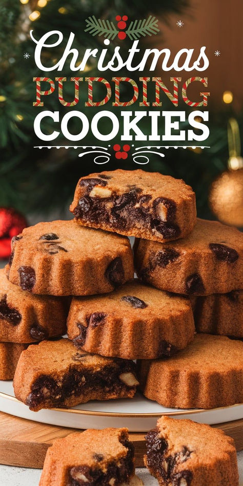 These Christmas Pudding Cookies bring holiday cheer to every bite! With a spiced cookie base and creamy icing, each one is decorated to look like a mini Christmas pudding. Fun, festive, and delicious! Christmas Pudding Cookies, Christmas Pudding Biscuits, Best Chicken Enchilada Recipe, Chocolate Christmas Pudding, Mini Christmas Puddings, Pudding Cookies Recipes, Christmas Pudding Recipes, Figgy Pudding, Cookie Base