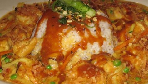 Cheesecake Factory Bang Bang Chicken Recipe Cheesecake Factory Bang Bang Chicken, Bang Bang Chicken And Shrimp, Cheesecake Factory Orange Chicken, Bang Bang Chicken Recipe, Bean And Bacon Soup, Cheesecake Factory Recipes, Bang Bang Chicken, Chicken And Shrimp Recipes, Chicken And Shrimp