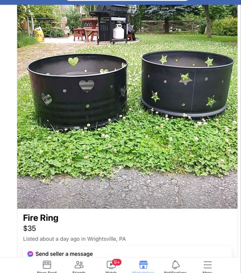 55 Gallon Drum Fire Pit, Barrel Fire Pit, Haunted Props, Welding Ideas, Outdoor Fire Pit Designs, 55 Gallon Drum, Car Furniture, Metal Barrel, Fire Pit Grill