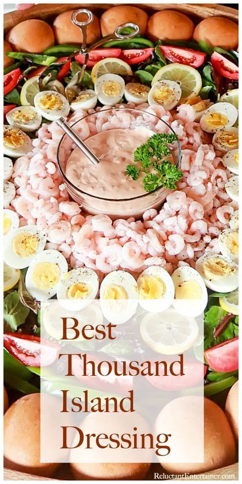 Best Thousand Island Dressing Recipe Shrimp Louie Salad, Thousand Island Dressing Recipe, Cornbread Southern, Homemade Thousand Island Dressing, Island Recipes, Dressing Recipes Cornbread, Thousand Island, Corn Salad Recipes, Thousand Island Dressing