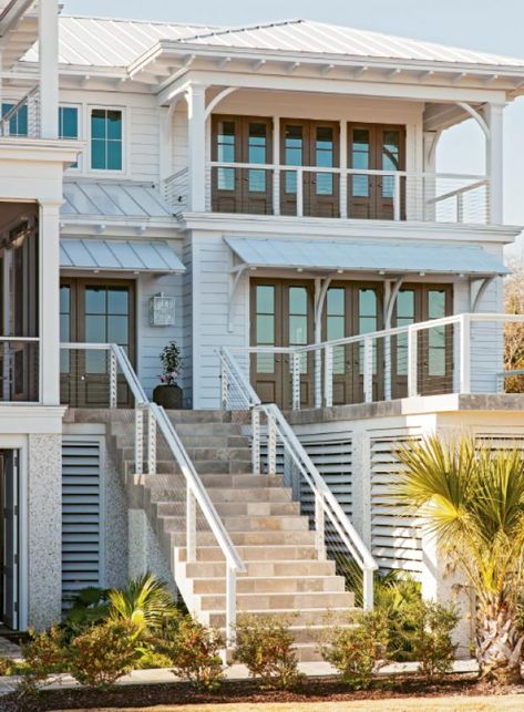 Island Beach House, Beach House Exterior, Tropical Living, Beach House Plans, Dream Beach Houses, Beach Cottage Decor, Beach House Interior, Beach House Design, Beach Cottage Style