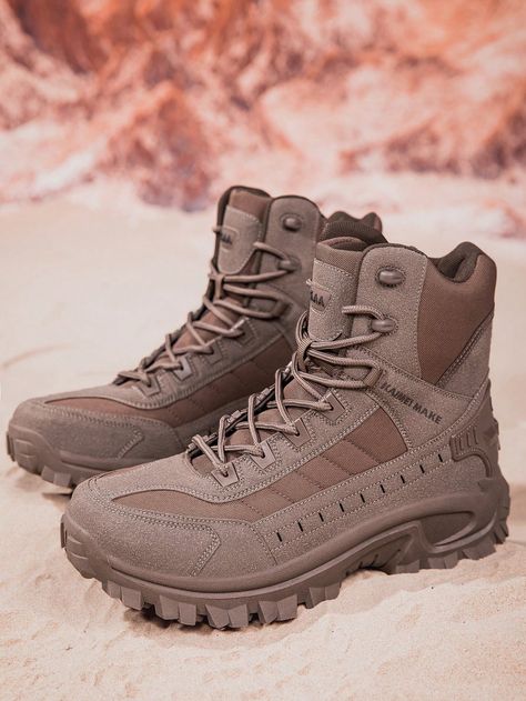 Men's Outdoor Hiking Shoes, Professional Training Shoes, Breathable Fabric, Non-Slip Outdoor Shoes, Men's Non-Slip Boots, Combat Boots, High-Top Boots, Outdoor Hiking Boots, Black Boots, Brown Boots, Green Boots, High-Top Boots, Outdoor Training Boots, Brown Boots, Black Boots, Green Boots, Brown Ankle Boots, Black Ankle Boots, Green Ankle Boots Brown    Rubber     Men Shoes, size features are:Bust: ,Length: ,Sleeve Length: Black Shoe Boots, Green Ankle Boots, Military Tactical Boots, Brown Combat Boots, Military Combat Boots, Boots Combat, Casual Ankle Boots, Green Boots, Outdoor Training