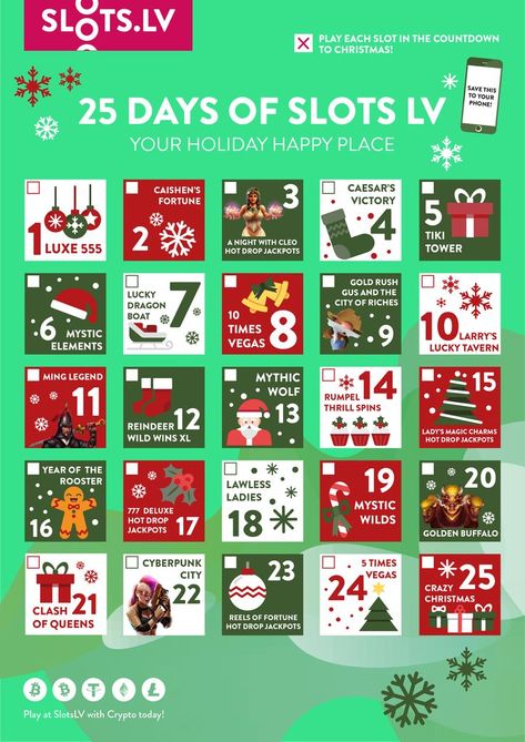 With our 25 Days of SlotsLV Advent Calendar, you’ll be inspired to play a different slot every day leading up to Christmas! Magic Charms, Christmas Calendar, Free Slots, Dragon Boat, Play Online, Christmas Countdown, Casino Games, Slots Games, Be Inspired