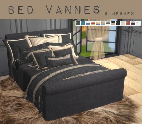 Sims 4 Recliner Chair, Sims 4 Cc Furniture Living Rooms, Man Bedroom, Sims 4 Beds, The Sims 4 Pc, Sims 4 Bedroom, My Sims, The Sims 4 Packs, Sims 4 Expansions