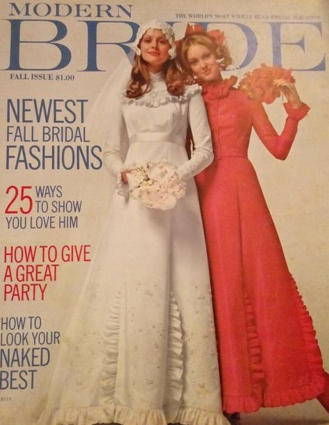 Bridal Magazine Cover, Brides Magazine Cover, 1980s Wedding, 1970s Wedding Dress, 1970s Wedding, 1960s Wedding, Vintage Wedding Photos, Bride Magazine, Bridal Magazine