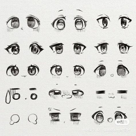 Buku Diy, Easy Eye Drawing, Drawing Face Expressions, Cute Eyes Drawing, 얼굴 드로잉, Eye Drawing Tutorials, Cool Pencil Drawings, Creative Drawing Prompts, 캐릭터 드로잉