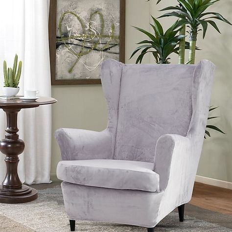 Ikea Strandmon Chair, Strandmon Chair, Boho Style Sofa, Ikea Strandmon, Washable Couch, Wingback Chair Covers, Box Sofa, Sectional Couch Cover, Wingback Armchair