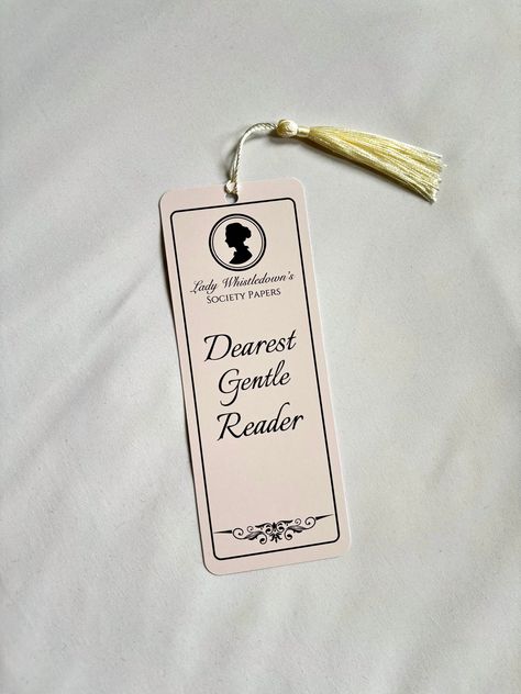 Dearest Gentle Reader Paper Bookmark 🐝☕️🪞 ♡Perfect for book & Bridgerton lovers  ♡ Great gift ♡Do not bend  ♡2.9" x 7.5" ♡ No returns or exchanges Bookmarks For Book Lovers, Gifts For The Reader, Bridgerton Gift Ideas, Bridgerton Diy, Bridgerton Inspired Gifts, Diy Bookmarks Watercolor, Book Mark Ideas Creative, Bridgerton Gifts, Cute Bookmarks Diy