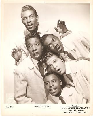 Five satins photos | ... FIVE SATINS: Popular Rhythm & Blues Do-wop Group of the 1950s., Five Black Music Artists, Singing Groups, Still Of The Night, American Bandstand, Soul Artists, 60s Music, Black Entertainment, Oldies Music, Smooth Jazz