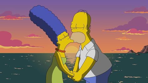 Simpsons Marge, International Kissing Day, Homer And Marge, Simpsons Drawings, Marge Simpson, Dog Mask, Diy Gifts For Him, The Simpson, Old Shows