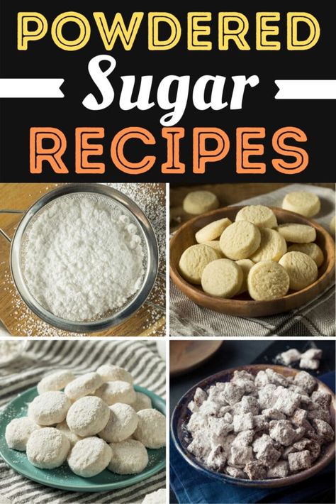 10 Powdered Sugar Recipes to Try - Insanely Good Powdered Sugar Desserts, Homemade Powdered Sugar, Powdered Sugar Recipes, Russian Tea Cakes Recipe, Powdered Sugar Cookies, Amish Sugar Cookies, Drop Sugar Cookies, Lemon Drop Cookies, Greek Cookies