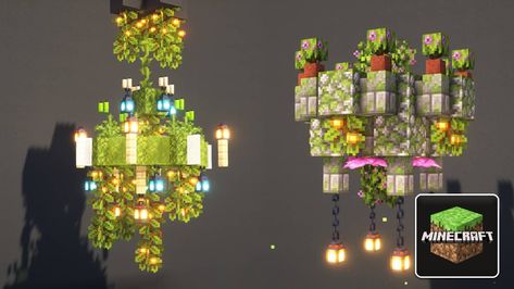 10 Beautiful Minecraft Chandelier Design Ideas 🔥 Decorating in Minecraft is a tedious task, especially if you don’t know how to design interiors for your house. If you have a big house […] ⚔ 🎮 #gaming #news #gamerempire #guide #videogames #gamingnews Light Fixture Minecraft, Mc Chandelier Ideas, Minecraft Glowstone Chandelier, Floating Enchantment Room Minecraft, Minecraft Cave House Interior Small, Minecraft Big Chandelier, How To Make A Chandelier In Minecraft, Amethyst Chandelier Minecraft, Minecraft Greenery Ideas