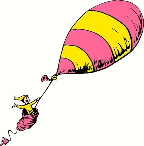 Oh the places you'll go hot air balloon Dr Seuss Images, Dr Seuss Clipart, Balloon Images, The Places Youll Go, Grinch Ideas, Hot Air Balloon Clipart, Dr Seuss Hat, Go Tattoo, Balloon Template