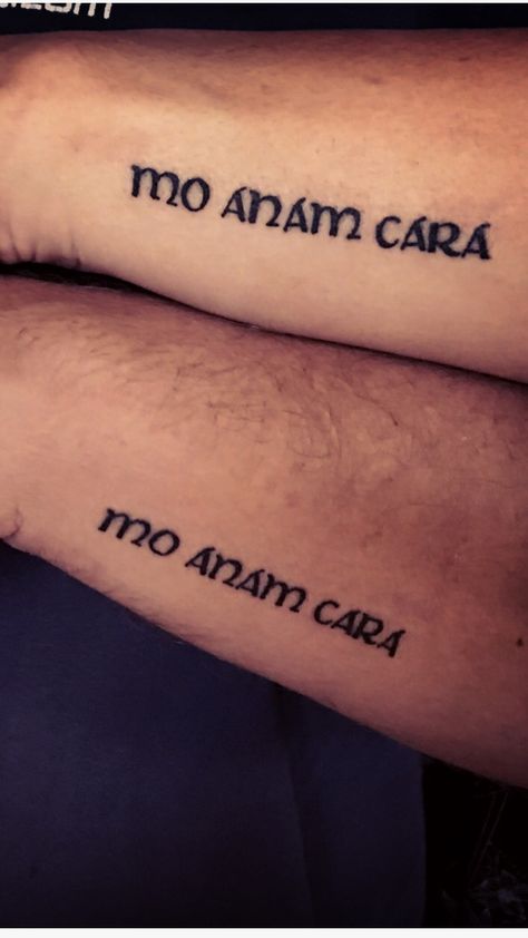 Mo Anam Cara Tattoo, Anam Cara Tattoo Symbols, Tattoos His And Hers, Anam Cara Tattoo, Soul Mate Tattoo Ideas, Hers Tattoo, Soul Mate Tattoo, Mo Anam Cara, Him And Her Tattoos