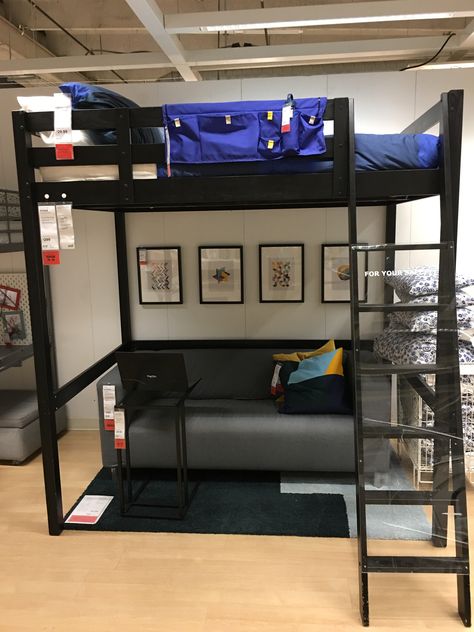 Small Room Inspo, Queen Loft Beds, Loft Beds For Small Rooms, Loft Style Bedroom, Small Room Design Bedroom, Big Room, Loft Beds, Tiny Apartments