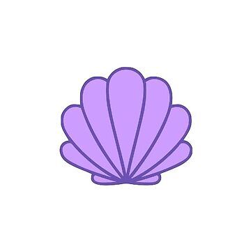 Cute Sea Shell Drawing, Disfraces Ideas, Purple Seashell, Seashell Tattoo, Seashell Clipart, Stickers Random, Shell Drawing, Cast Gifts, Seashell Tattoos