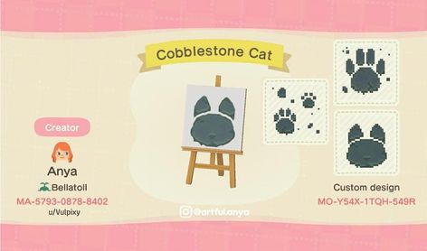 Animal Crossing Cats, Cat Flag, Cat Island, Cat Sanctuary, Acnh Design, Acnh Designs, Qr Codes Animal Crossing, New Animal Crossing, Animal Crossing Game