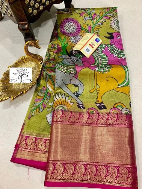 Patu Sarees Latest, Pen Kalamkari Dresses, Banaras Pattu Sarees Latest, Pattu Kurti Designs Latest, Kalamkari Silk Sarees With Price, Pen Kalamkari Lehangas, Kalamkari Kurti Designs Latest, Banaras Saree Blouse Designs Latest, Kalamkari Work Blouse