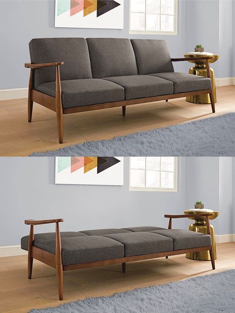 30 Mid-Century Modern Sofas That Make Your Lounge Look Innovative Mid Century Modern Sofa Bed, Small Sofa Designs, Mid Century Sofa Bed, Japanese Sofa, Stylish Sofa Bed, Small Sofa Bed, Wooden Sofa Set Designs, Modern Sofa Bed, Minimalist Sofa