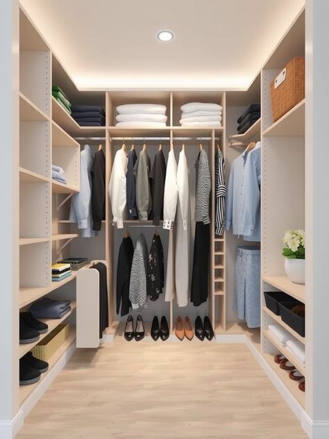 13 Closet Design Layout Ideas for a Stylish Organization 6 X 9 Walk In Closet Layout, Closet Designs Layout, Walk In Closet Dimensions Layout, Walk In Closet Designs Layout, Boutique Style Closet, Walk In Closet Dimensions, Walk In Closet Layout, Design Layout Ideas, Closet Dimensions