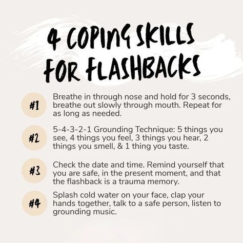 Flashbacks and intrusive thoughts are very common.. Try this technique to get rid of them 🌸✨🌿 #love #lovequotes#lovelife #wellbeing #feelbetter #flashback #healing Social Work Tools, Therapy Workbooks, Counseling Skills, Therapist Tools, Social Work Quotes, Counseling Techniques, Therapy Techniques, Dbt Skills, Intrusive Thoughts