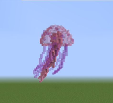 Trippy Minecraft Ideas, Floating Minecraft Builds, Adventure Time Minecraft Builds, Mine Ideas Minecraft, Minecraft Studio Ghibli, Floating House Minecraft, Minecraft Jellyfish, Minecraft Butterfly, Minecraft Clock Tower