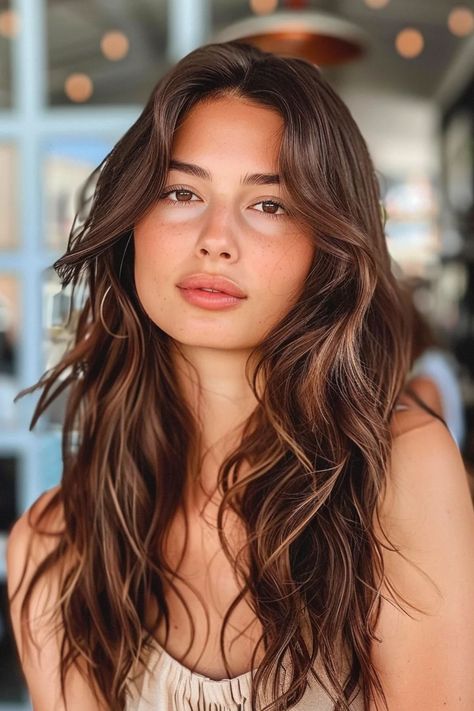 🌈 Discover the stunning world of dark dimensional hair for brunettes! These 10 trendy looks will inspire you to embrace your unique style and express your personality through your hair. Get ready to turn heads! #DarkHair #BrunetteTrends #HairInspo #DimensionalLooks #BrunetteGoals #HairTransformation #ColorfulHair #Hairstyles #HairIdeas #BrunetteLove Dark Brunette To Red Hair, Soft Autumn Brown Eyes, Hair Color For Dark Autumn, Soft Autumn Hair, Red Lowlights, Brunette Shades, Platinum Blonde Balayage, Dimensional Brunette, Auburn Highlights