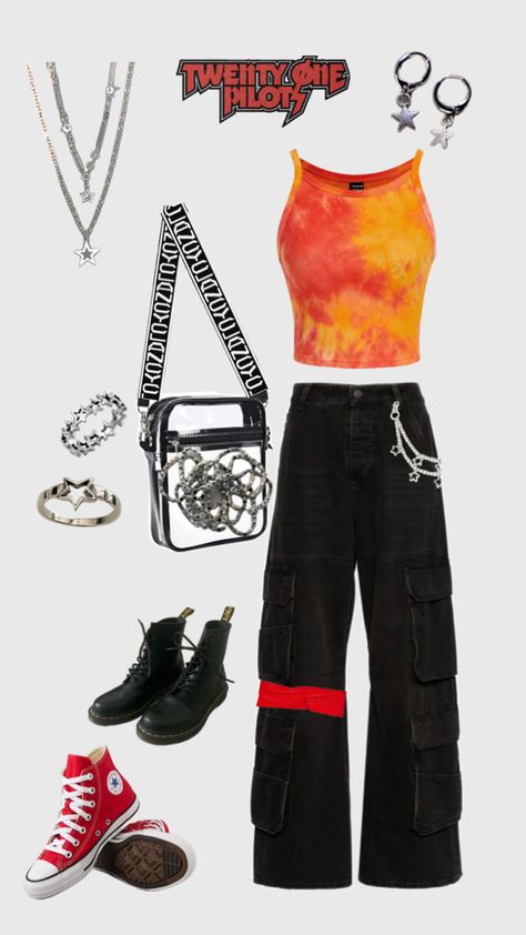 twenty one pilots concert fit! Clancy Tour Outfit Ideas Twenty One Pilots, Twenty One Pilots Clancy Tour Outfit, Twenty One Pilots Tour Outfit, Clancy Outfit, Metal Show Outfit, Twenty One Pilots Concert Outfit, Clancy Twenty One Pilots, Vessel Twenty One Pilots, Twenty One Pilots Tour