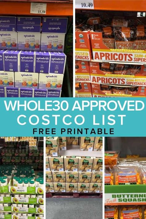 Whole30 Costco, Whole 30 Costco, Whole30 Shopping List, Paleo Shopping List, Costco Shopping List, The Whole 30, Healthy Shopping List, Whole 30 Snacks, Costco Shopping