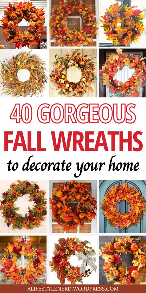 40 Easy, DIY Fall Wreaths to Decorate your Home. Best fall wreaths for your front door. Cozy fall home décor ideas. Cozy and easy, boho fall décor. Farmhouse fall home décor and inspiration. Fall décor ideas for the home. Fall home décor for the living room. Simple and cheap fall décor ideas for your living room and outdoors. Affordable fall décor ideas from Amazon. #fallwreaths #falldecor #homedecor #farmhousedecor #diyfalldecor#ad Fall Grapevine Wreaths For Front Door, Simple Fall Wreaths For Front Door, Fall Wreaths For Front Door Autumn, Unique Fall Wreath, Cheap Fall Decor, Easy Fall Wreaths, Cheap Fall, Autumn Wreaths For Front Door, Diy Front Porch