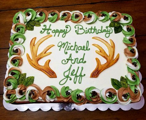 CAKES BY JEN Camo Birthday Cake Easy Diy Hunting Cake, Hunting Sheet Cakes For Men, Camo Cakes For Men, Camo Sheet Cake, Hunting Sheet Cake, Hunting Cake Ideas, Camo Cakes For Boys, Duck Hunting Cakes, Deer Hunting Cake