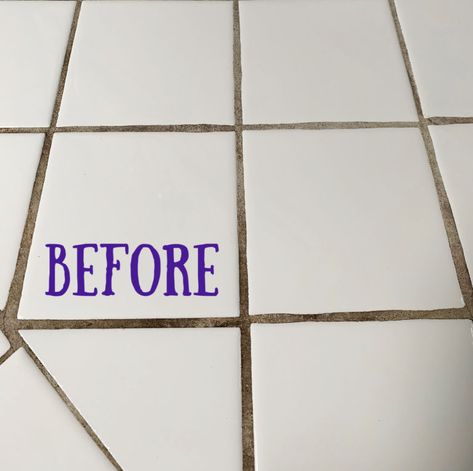 What if I told you the best homemade grout cleaner isn’t baking soda, hydrogen peroxide and dish soap? I know, shocking right? That’s the recipe almost all the bloggers on the internet seem to recommend. I tested out as many homemade grout cleaner recipes I could find and used ingredients from my pantry to create the ultimate tile and grout cleaner.    We’ve all got dirty grout somewhere in our homes. Whether it’s in the kitchen, bathroom or some other random room in the house, grout… Grout Cleaner Diy, Grout Cleaning Diy, Grout Cleaner Recipe, Best Grout Cleaner, Homemade Grout Cleaner, Baking Soda Hydrogen Peroxide, Bathroom Grout, Sealing Grout, Grout Pen