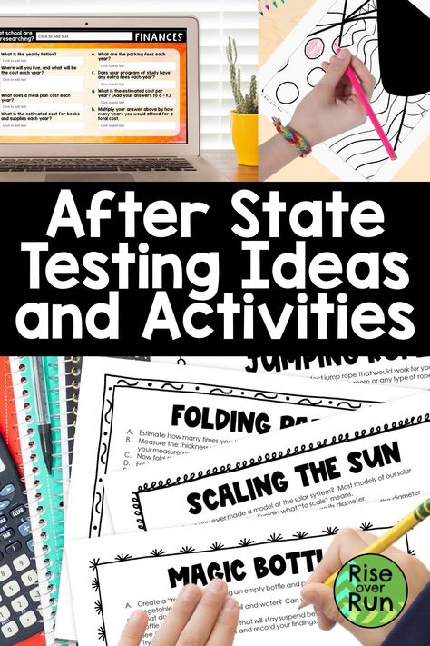 The big end of year tests are finished, but we still have several days or weeks of school left. The struggle to keep students engaged is getting tougher. Planning time is lacking. I’ve gathered some of my favorite end of year activities. These require little or no prep. They are interesting and fun End Of 5th Grade Activities, After Testing Activities, After State Testing Activities, After Testing Activities For Students, End Of Year Activities Middle School, Coordinate Graphing Activities, Summer Math Activities, 5th Grade Activities, Middle School Activities