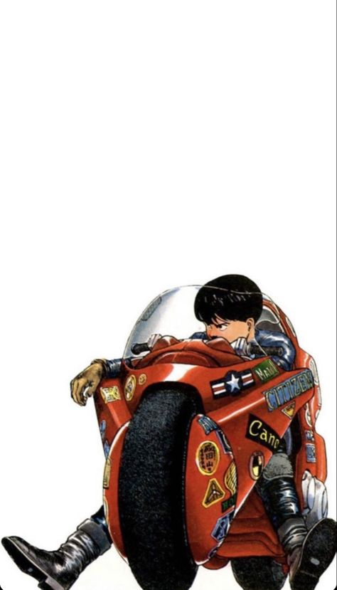 Akira Poster, Akira 1988, Shotaro Kaneda, Akira Manga, Akira Anime, Katsuhiro Otomo, Arte Cyberpunk, Motorcycle Art, Love Illustration