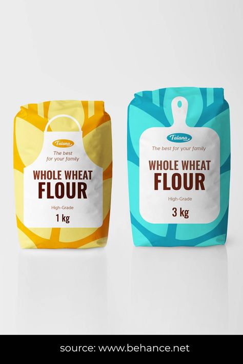 Flour Packaging design Inspiration Flour Packaging Design, Different Types Of Flour, Flour Packaging, Rice Packaging, Medical Packaging, Supplements Packaging, Tea Packaging Design, Indian Diet, Food Box Packaging