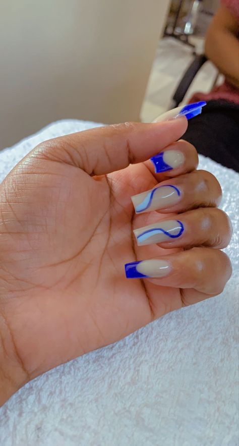 Chelsea Blue, Blue Nails, Acrylic Nails, Chelsea, Nails, Blue, Beauty, Chelsea Fc