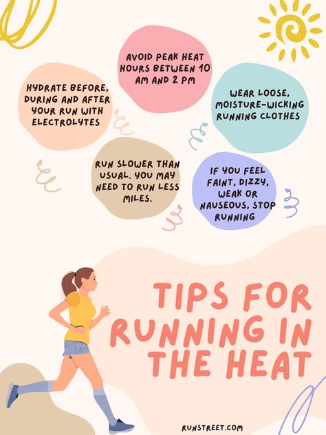 running tips for the heat Running Tips For Beginners, Running In The Heat, Running Summer, Running Nutrition, How To Breathe, Speed Workout, Medicine Ball Workout, Tips For Running, Heavy Sweating