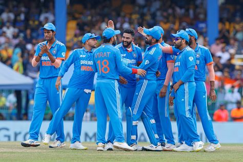 𝙒𝙃𝘼𝙏. 𝘼. 𝙒𝙄𝙉! 😎 A clinical show in the summit clash! 👌👌 A resounding 10-wicket win to clinch the #AsiaCup2023 title 👏👏 Well done, #TeamIndia! 🇮🇳 #INDvSL Indian Cricket Team, India Cricket Team, India Win, World Cup Match, World Cup 2023, Icc Cricket, Indian Cricket, Asia Cup, Asian Games