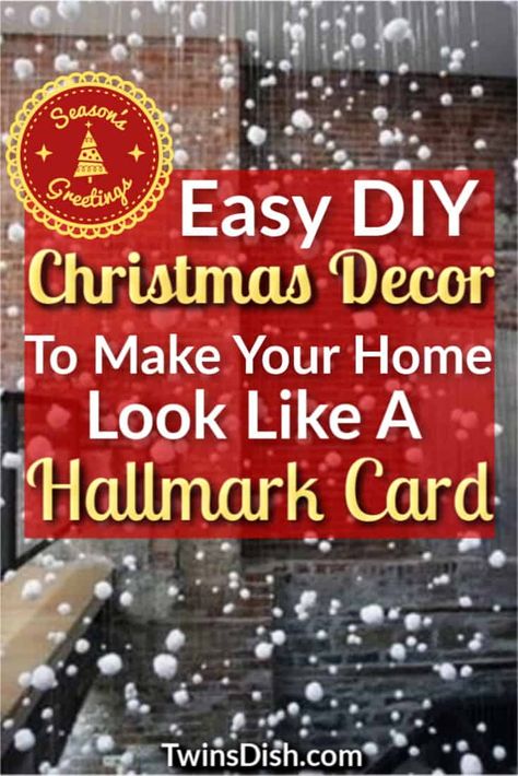 15 Easy DIY Ways To Decorate Your Home For Christmas - Twins Dish Easy Diy Christmas Decor, Christmas Decorating Hacks, Easy Diy Christmas Decorations, Diy Christmas Decor Ideas, Diy Christmas Decor, Yellow Room, Christmas Hacks, Easy Christmas Decorations, Diy Christmas Decorations