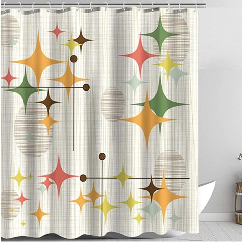 10 Nerdy Shower Curtains to Liven Up Your Home | by Hales | Dec, 2021 | Medium Turquoise Shower Curtain, Fall Curtains, Modern Shower Curtain, Retro Stars, Toddler Chores, Curtains For Bathroom, Macbook Accessories, Plastic Shower Curtain, Star Shower