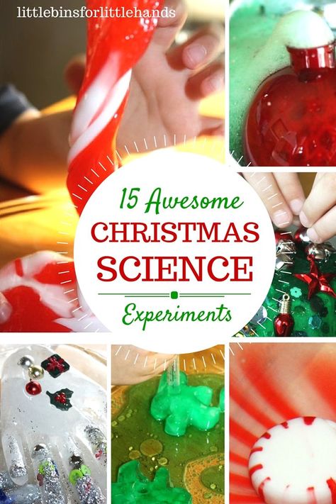 Christmas science activities and Christmas experiments for kids. Try classic science experiments with holiday themes for hands-on learning. Christmas STEM Christmas Science Experiments For Kids, Christmas Science Activities, Christmas Science Experiments, Holiday Science, Christmas Science, Science Experiments For Kids, Christmas Stem, Experiments For Kids, Kid Experiments