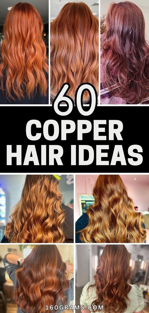 Save this pin for stunning copper hair ideas that will set your style on fire this season! From vibrant red hues to subtle balayage blends, discover the perfect shade to ignite your look. #CopperHair #HairInspo #FashionBlog #HairColorTrends Golden Copper Hair Color, Copper Hair Ideas, Copper Blonde Balayage, Bright Copper Hair, Hair Color Change, Copper Blonde Hair Color, Hair Color For Brown Skin, Copper Balayage, How To Curl Short Hair